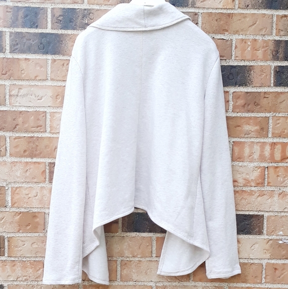 C9 Champion Asymmetrical Open Front Cardigan Sweater - Tan Size Large - Picture 2 of 9